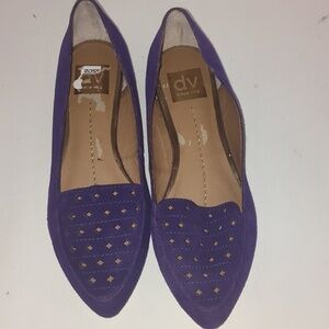 DV by Dolce Vita Purple Suede Lake Flats Size 10